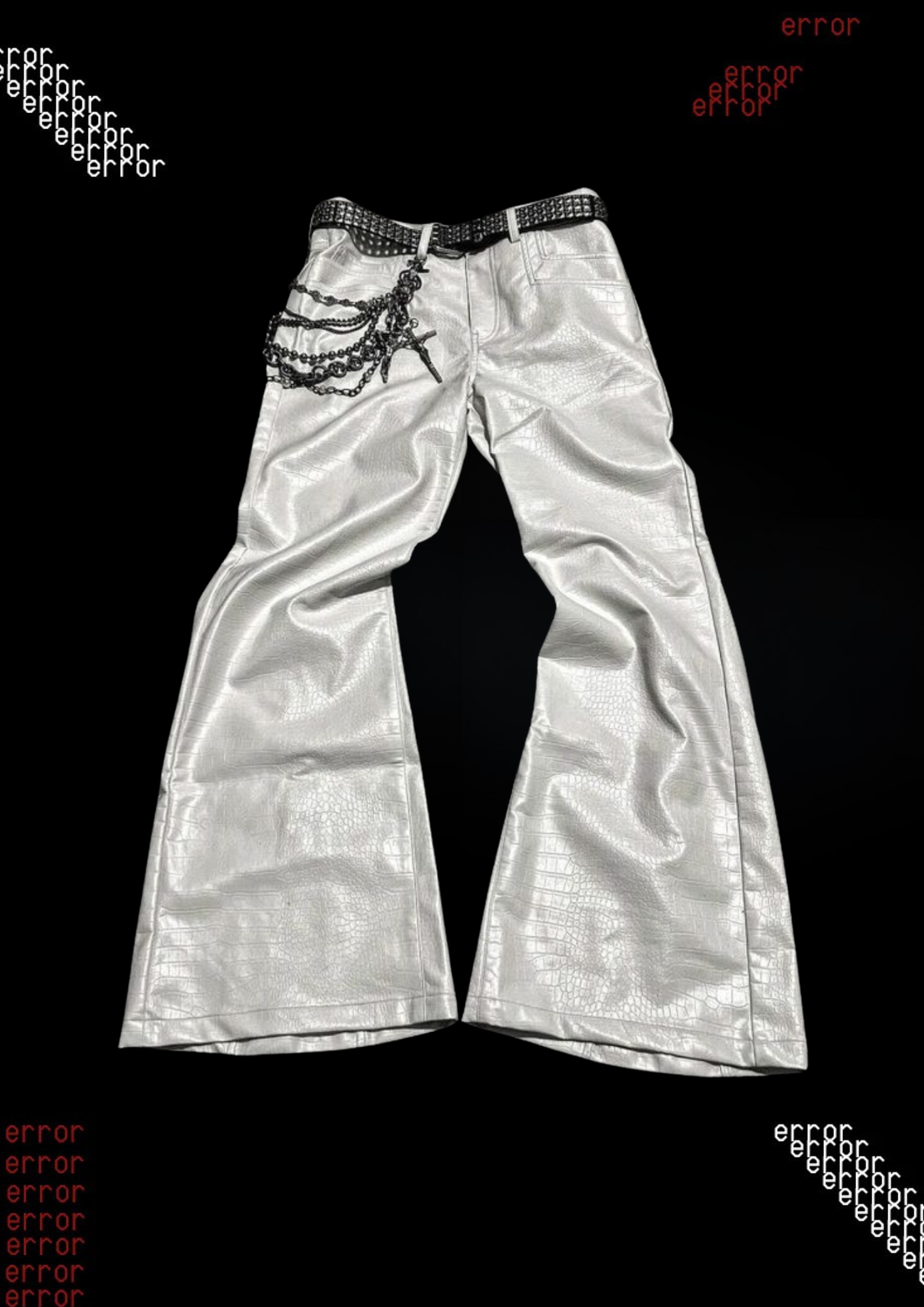 'WHITE0UT' FLARED JEANS