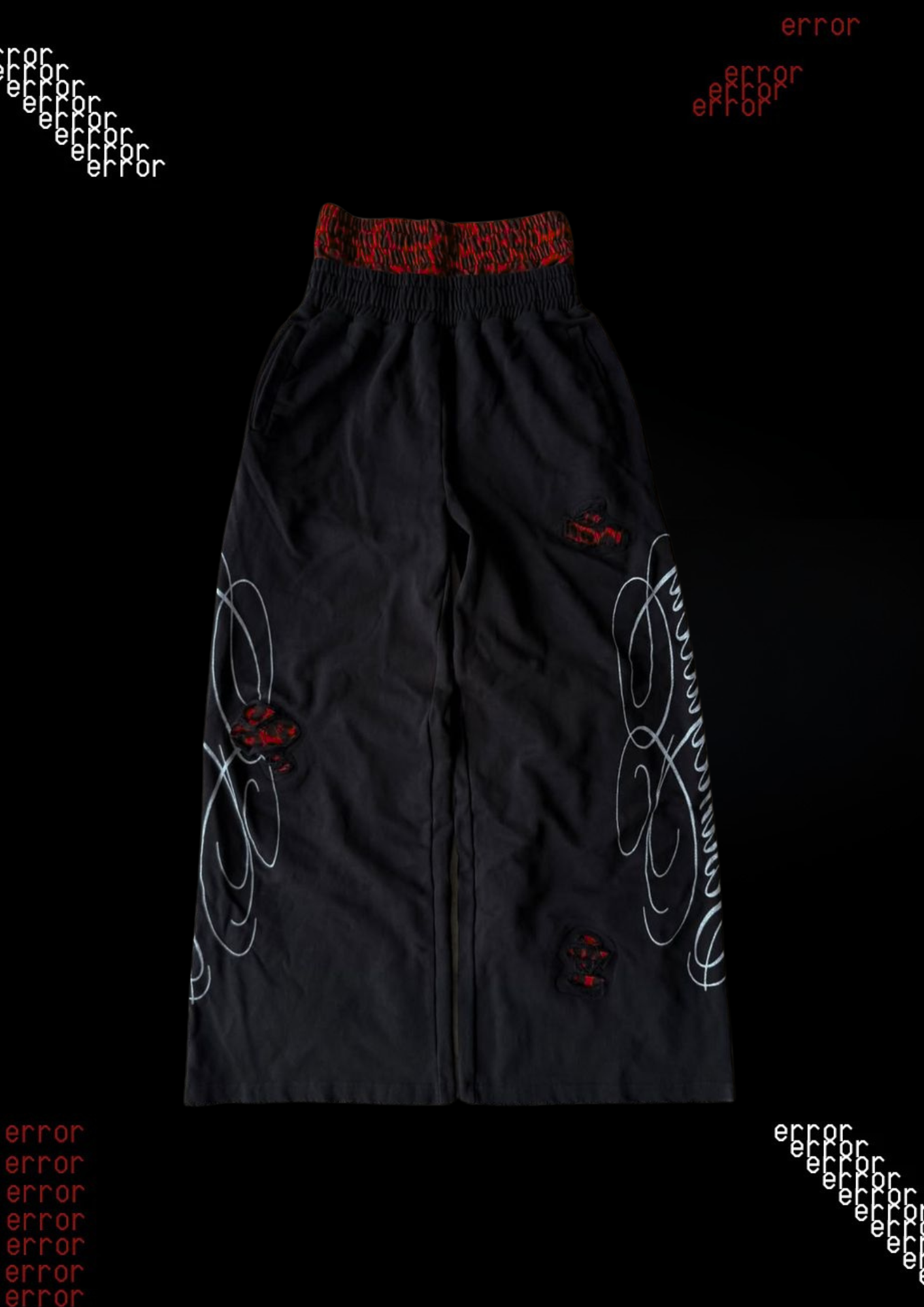 'RED LEOPARD' SWEATPANTS