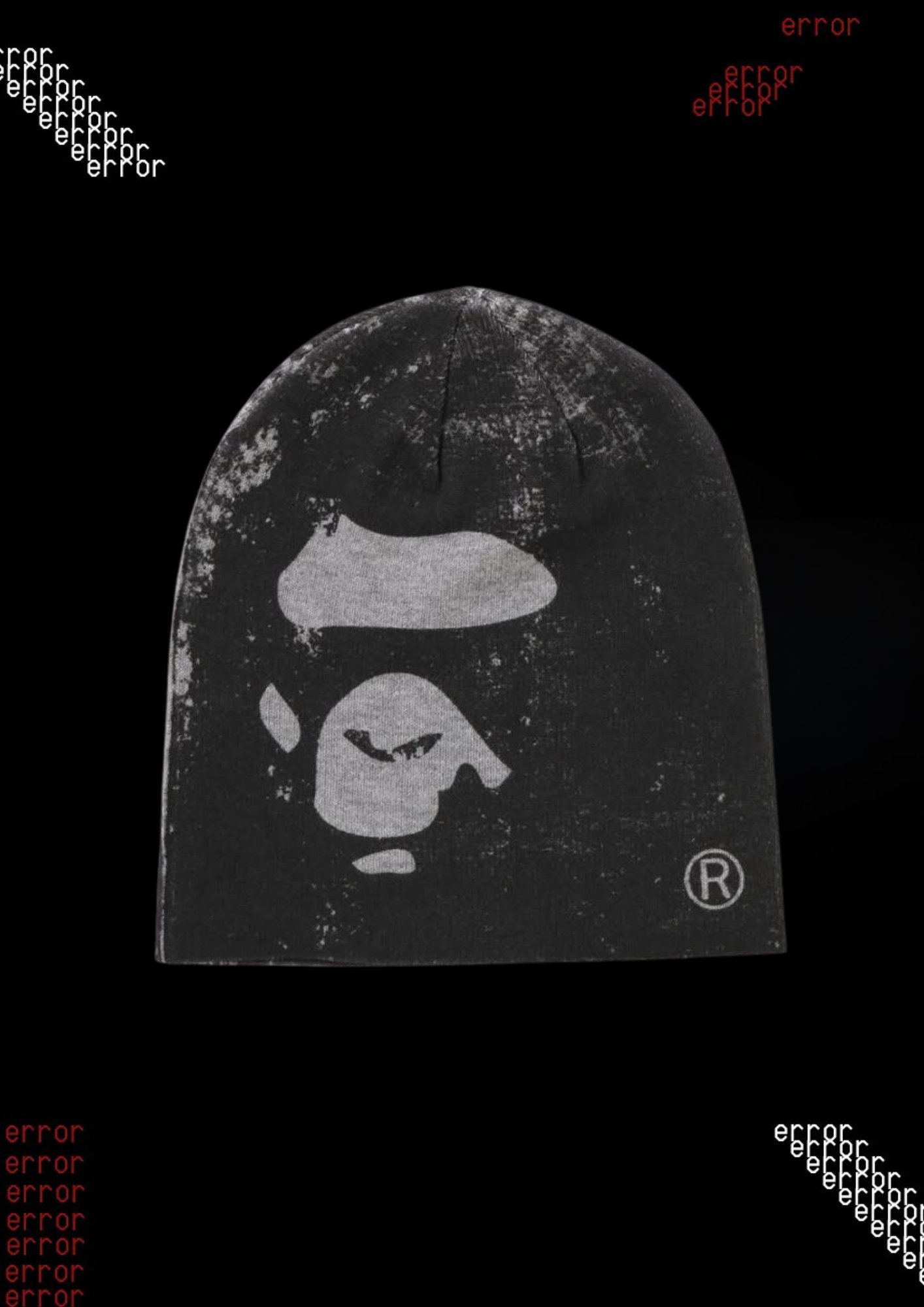 'BAPE' STONEWASH BEANIE