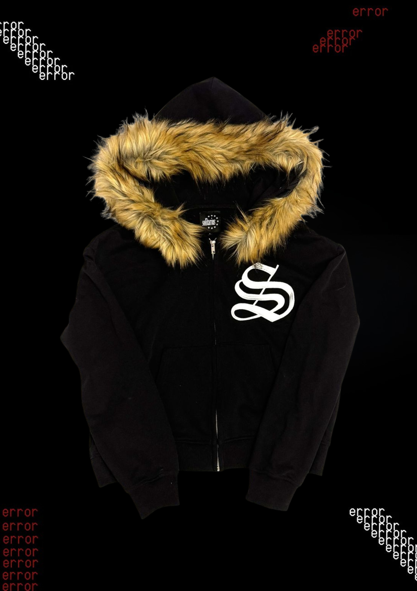 'SYNAPSE' FUR HOODIE