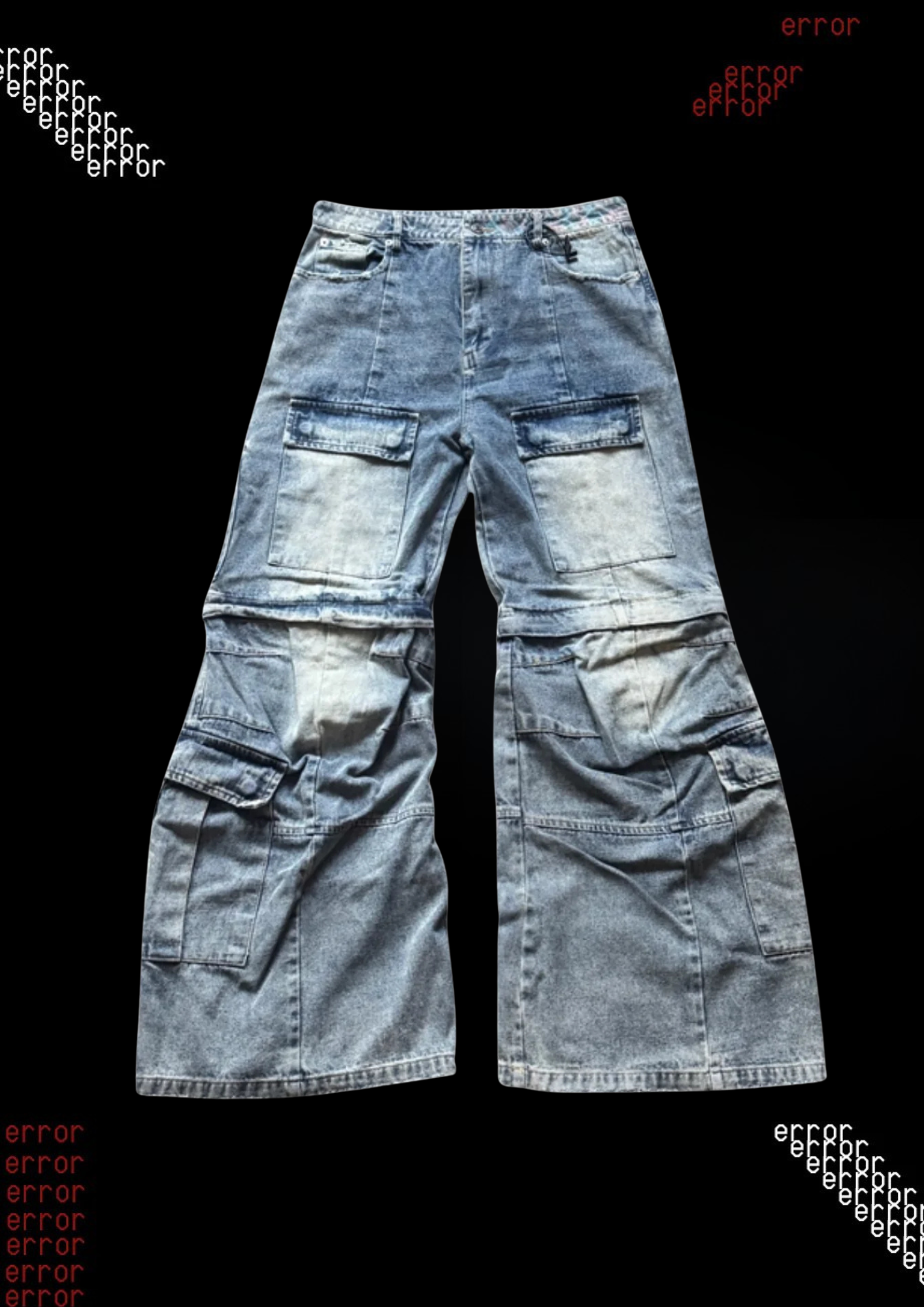 'DREAMER' FLARED CARGO JEANS