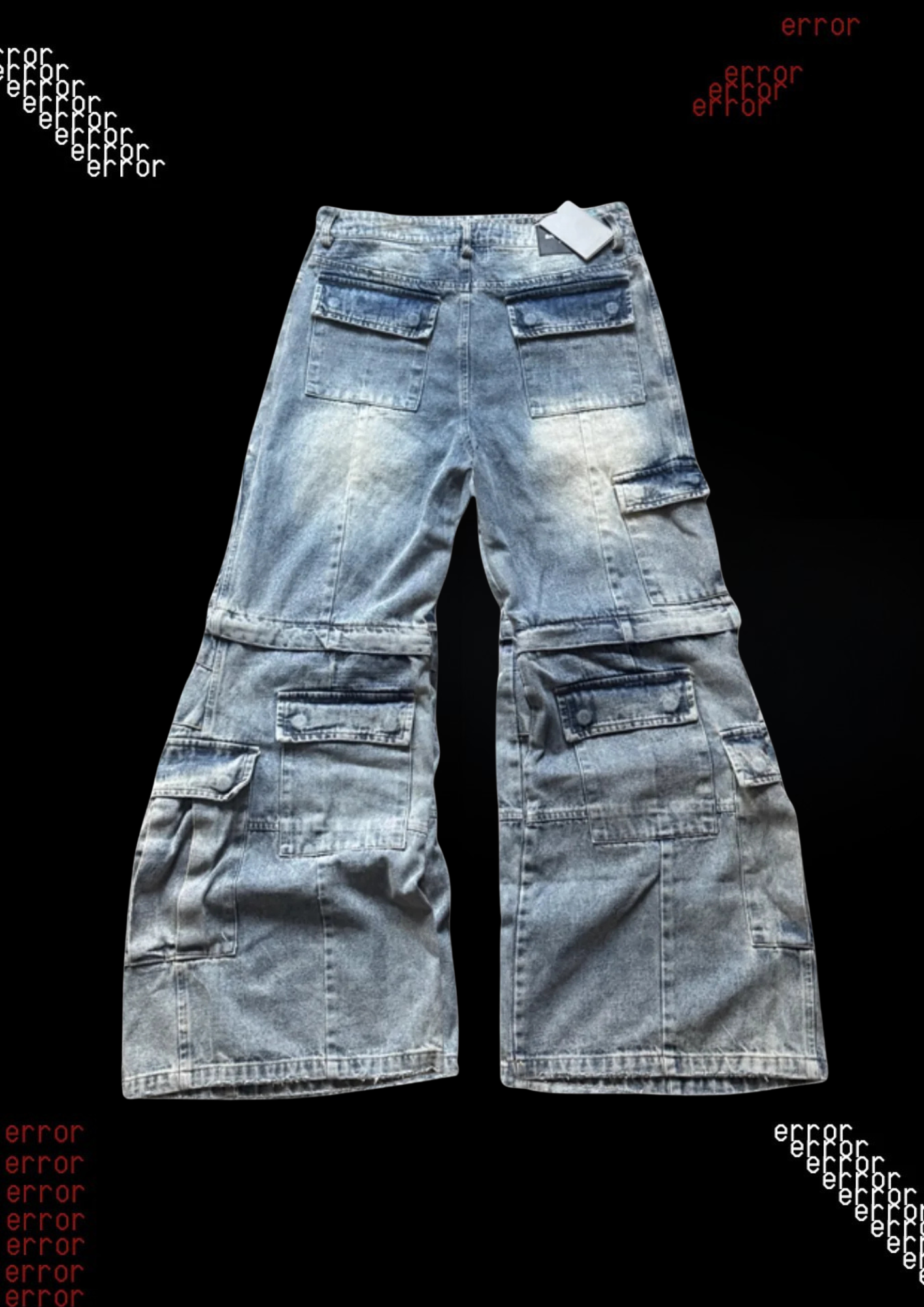 'DREAMER' FLARED CARGO JEANS