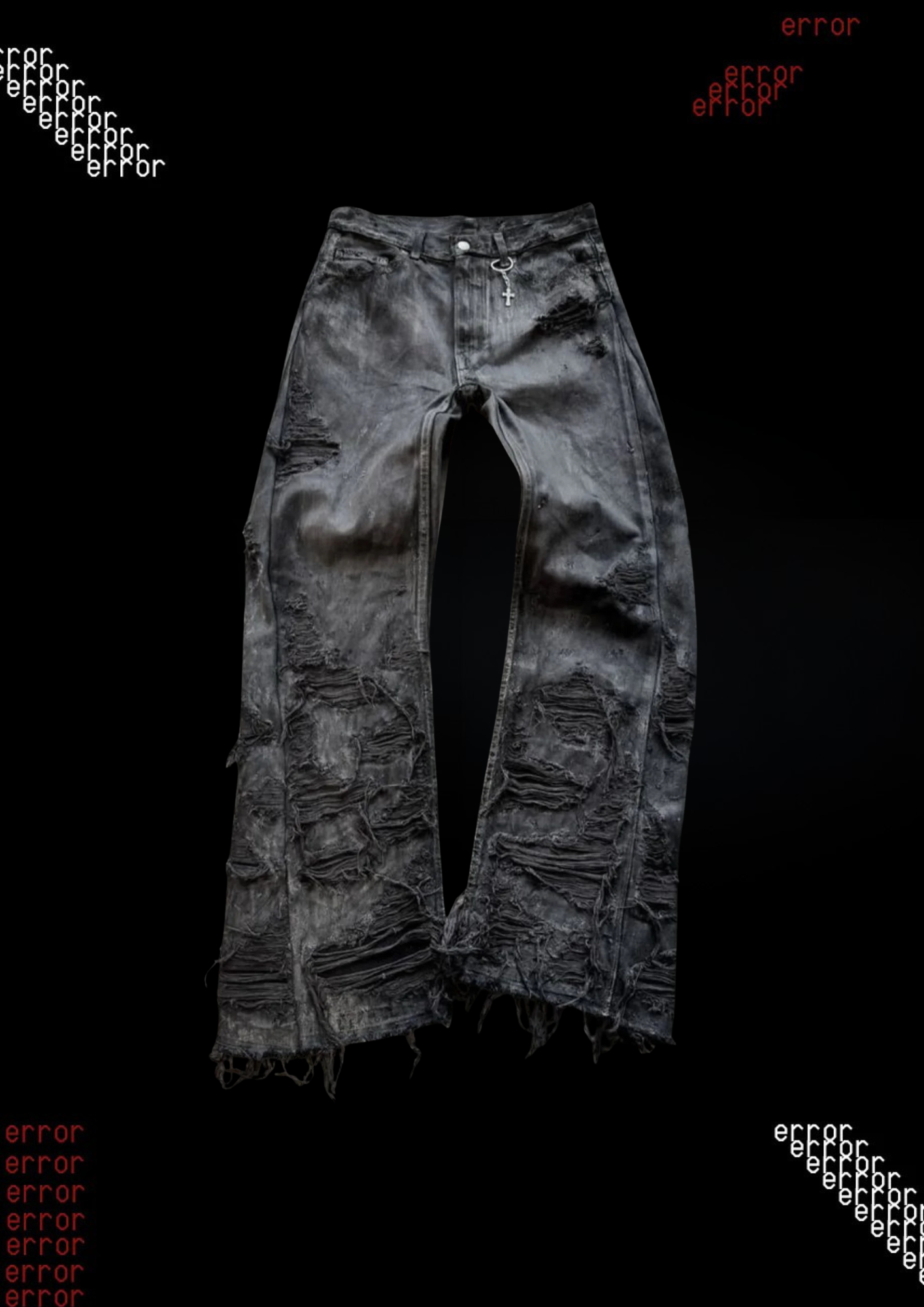 'LOST SOULS' FLARED DENIM