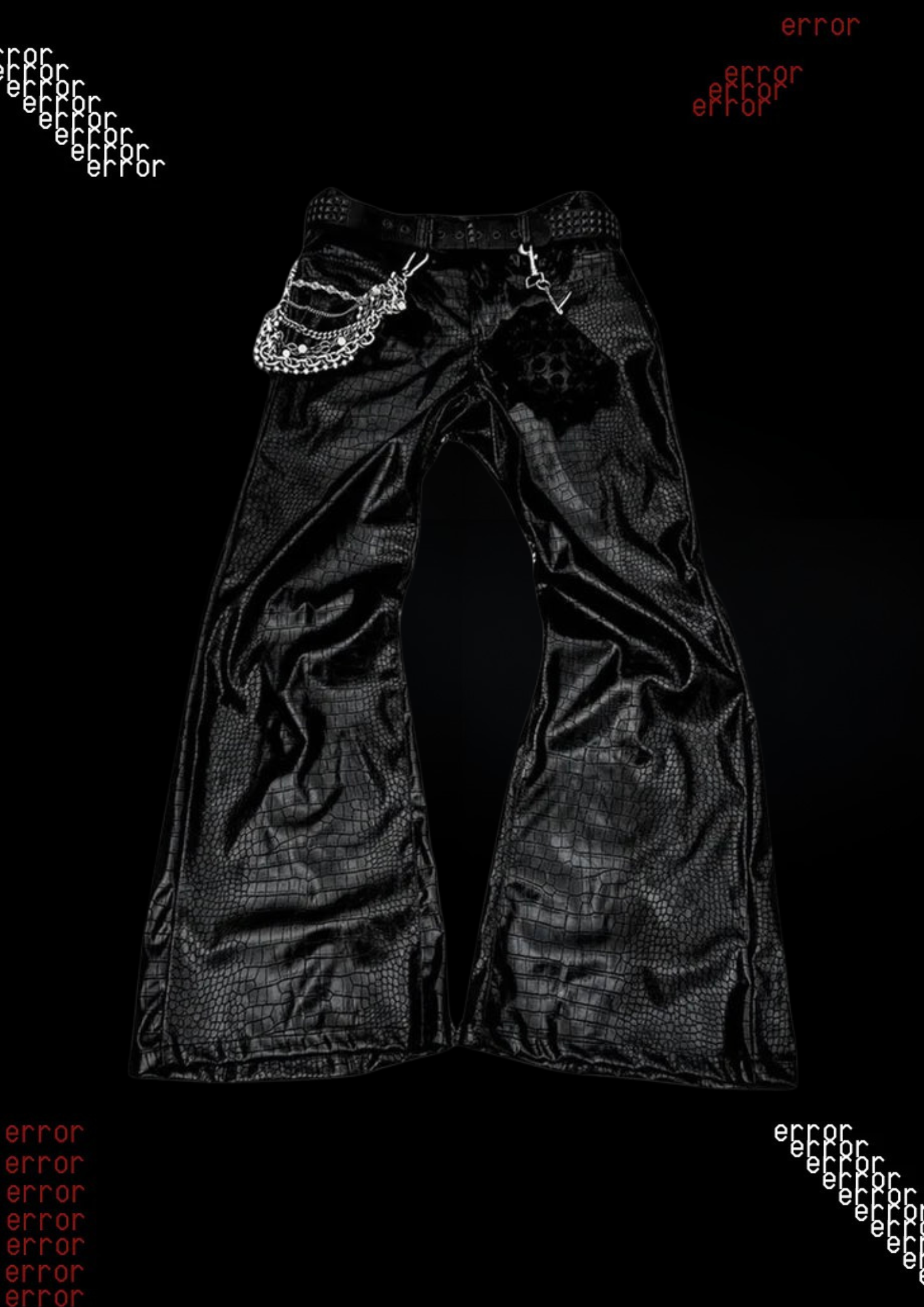 'BLACK0UT00' FLARED JEANS