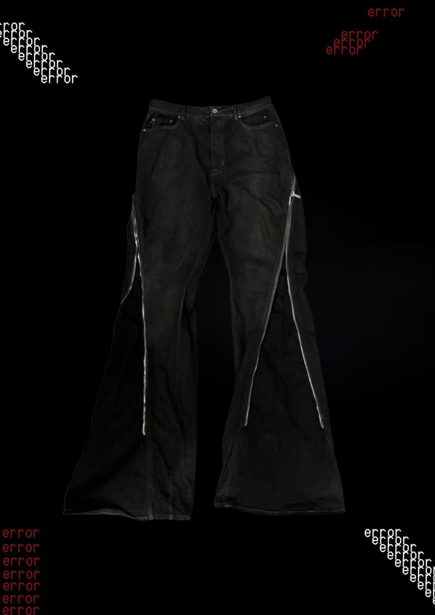 'Z!PPED' FLARED DENIM V1