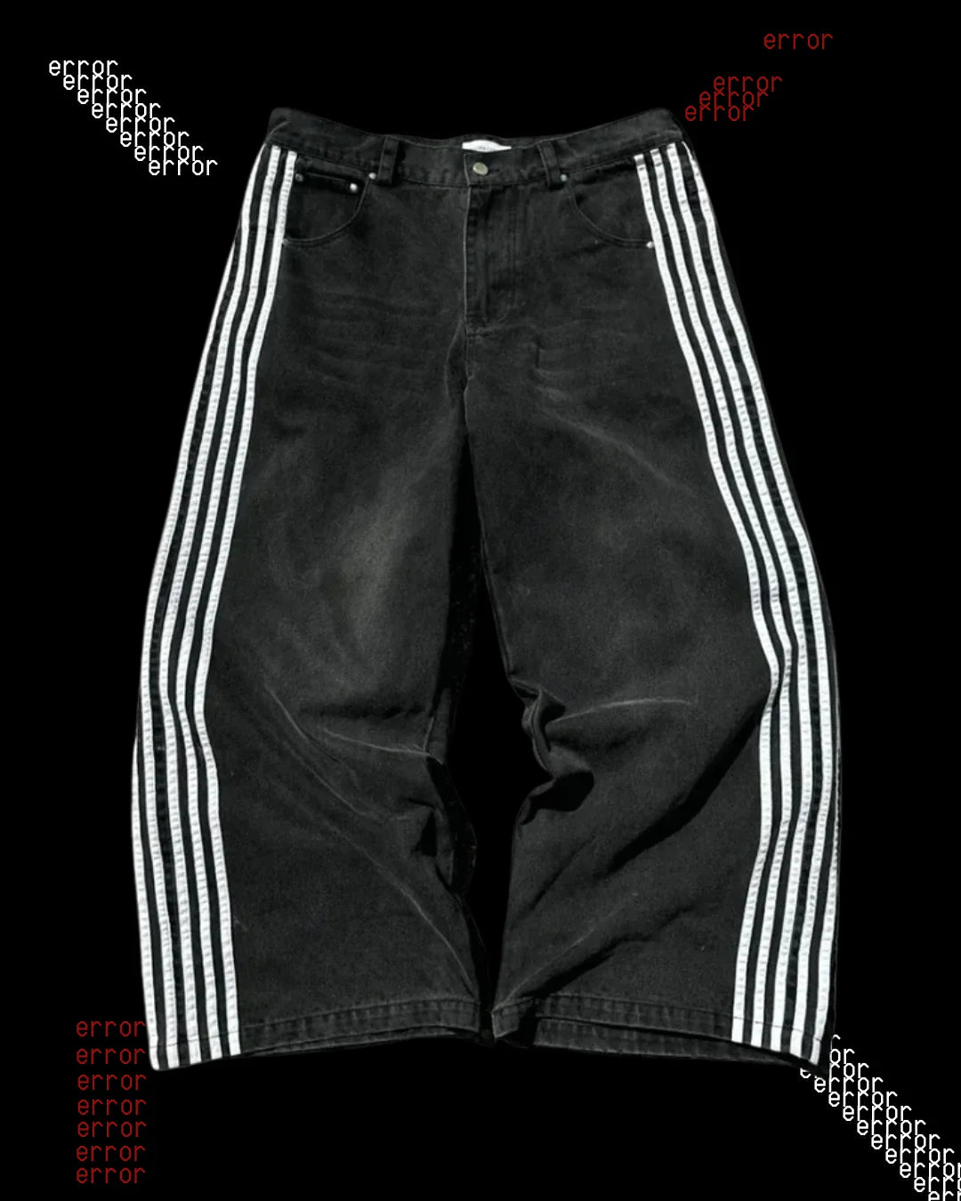 'STRIPED' LOOSE JEANS