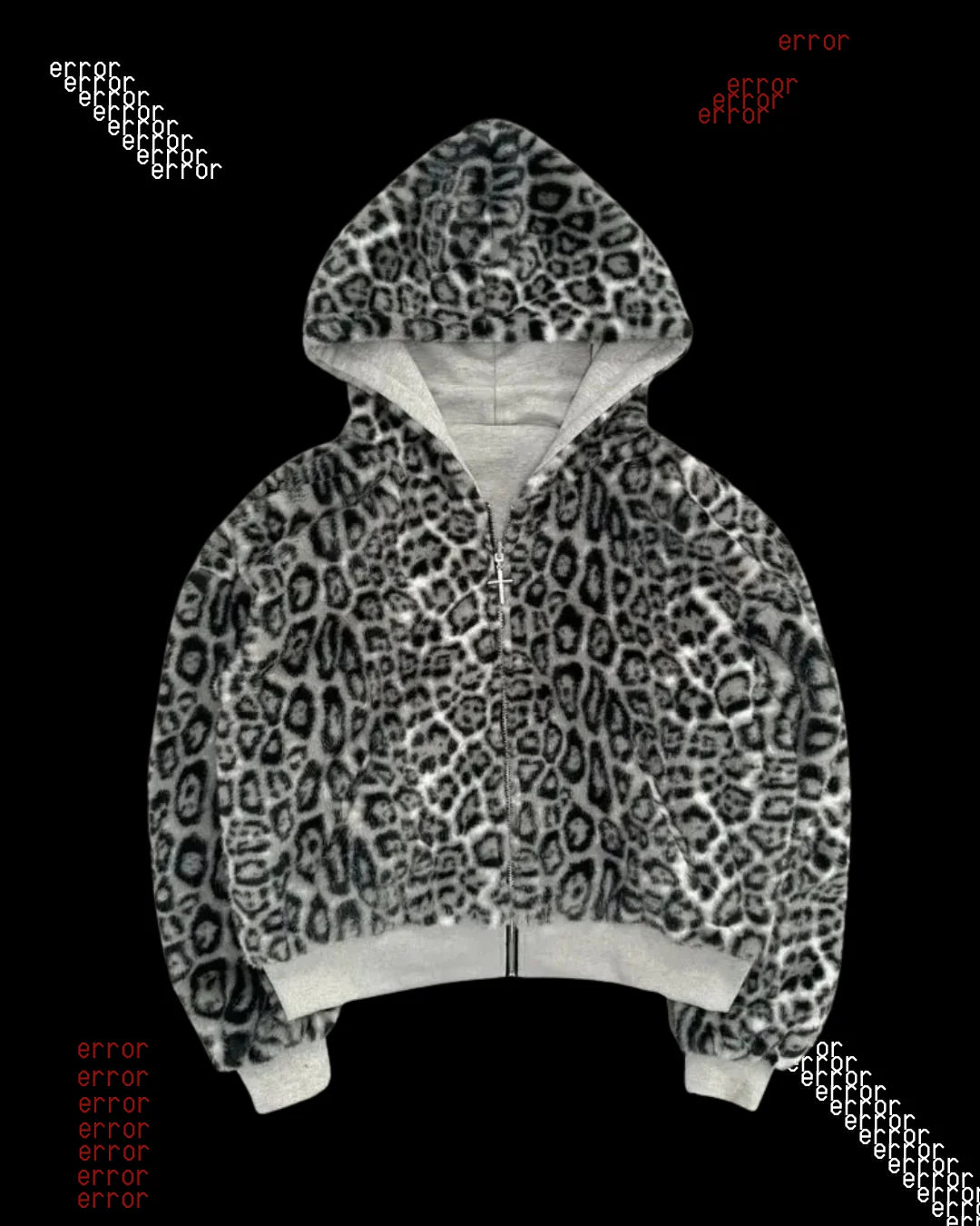 'SN0WLE0PARD' REVERSIBLE HOODIE